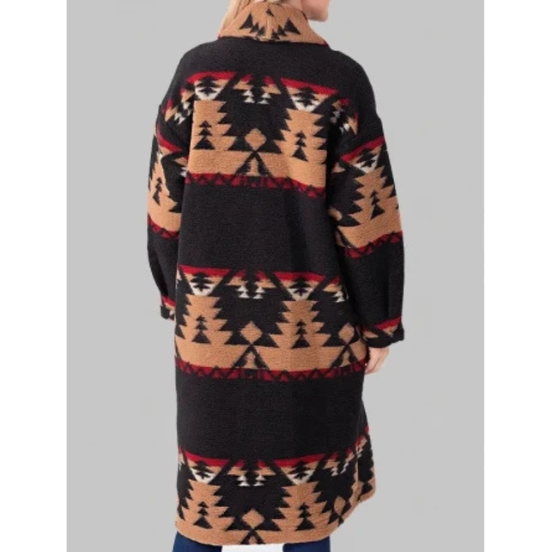 Yellowstone Beth Dutton Black Printed Coat