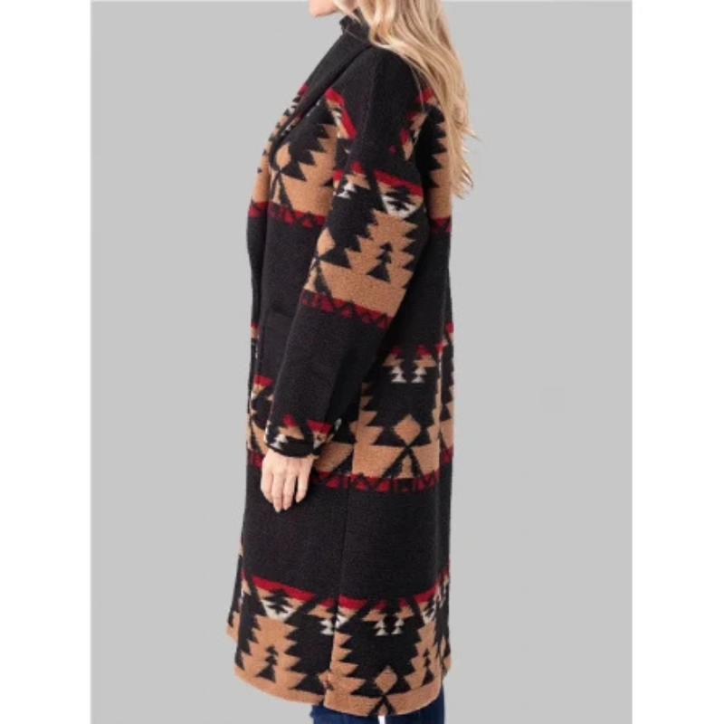 Yellowstone Beth Dutton Black Printed Coat