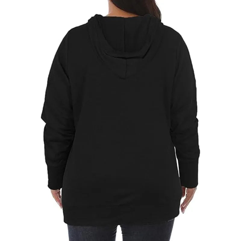 VISLILY V Neck Pullover Fleece Women's Hoodie