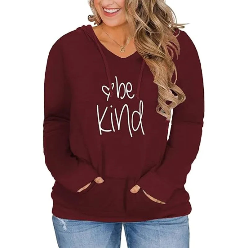 Be Kind Pumpkin Pullover Fleece Hoodie