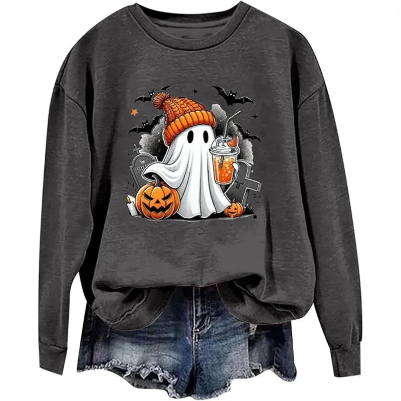 Spooky Season Party Funny Ghost Sweatshirt