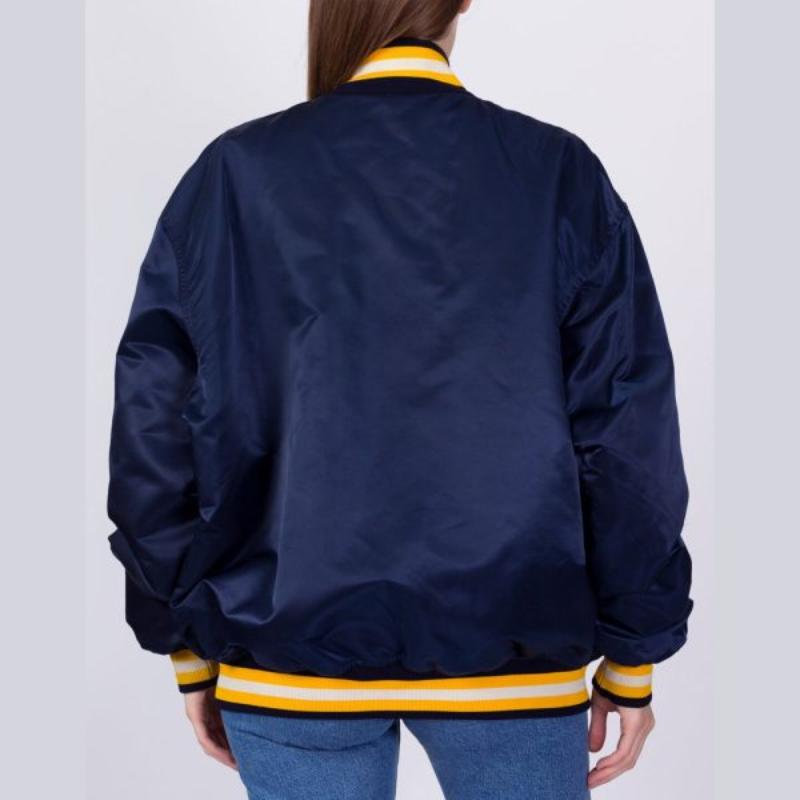 90’s University of Notre Dame Blue Satin Jacket