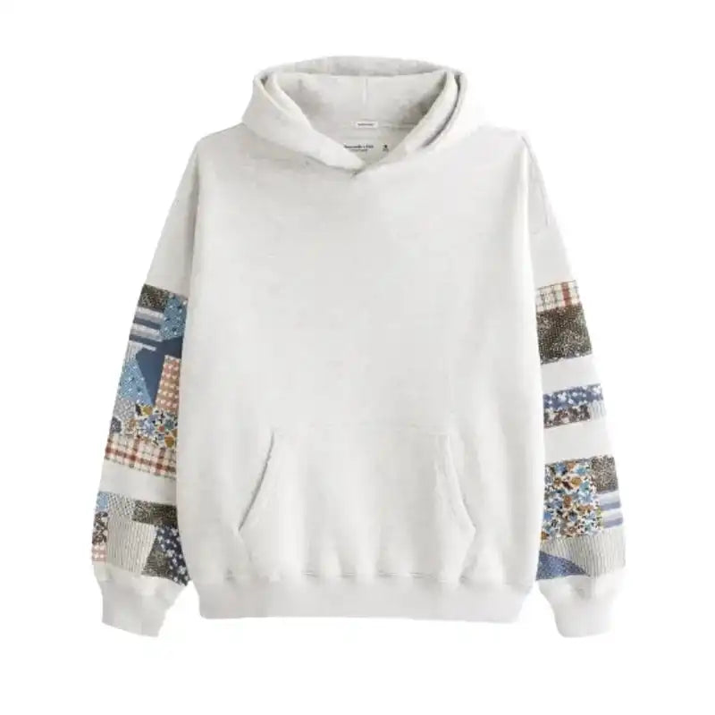 Abercrombie Patchwork Pullover Hoodie