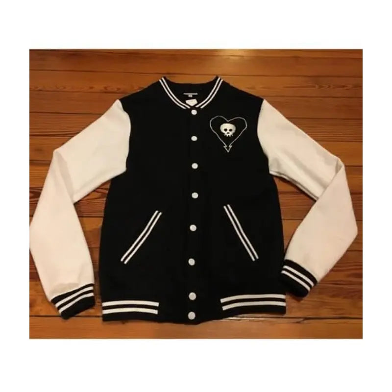 Alkaline Trio Skull Wool Varsity Jacket