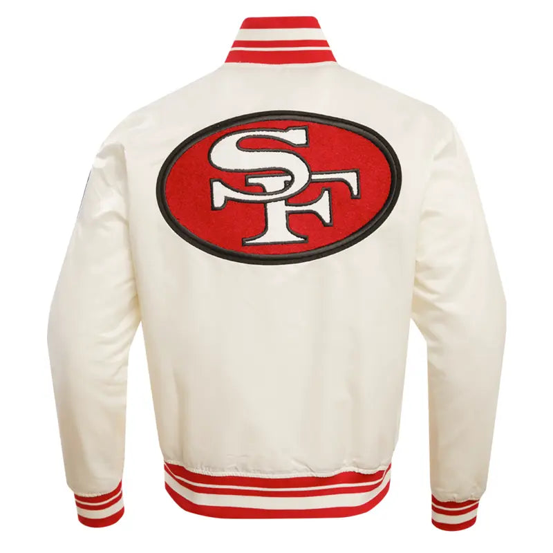 NFL San Francisco 49ers Retro Classic Men's Rib Satin Jacket