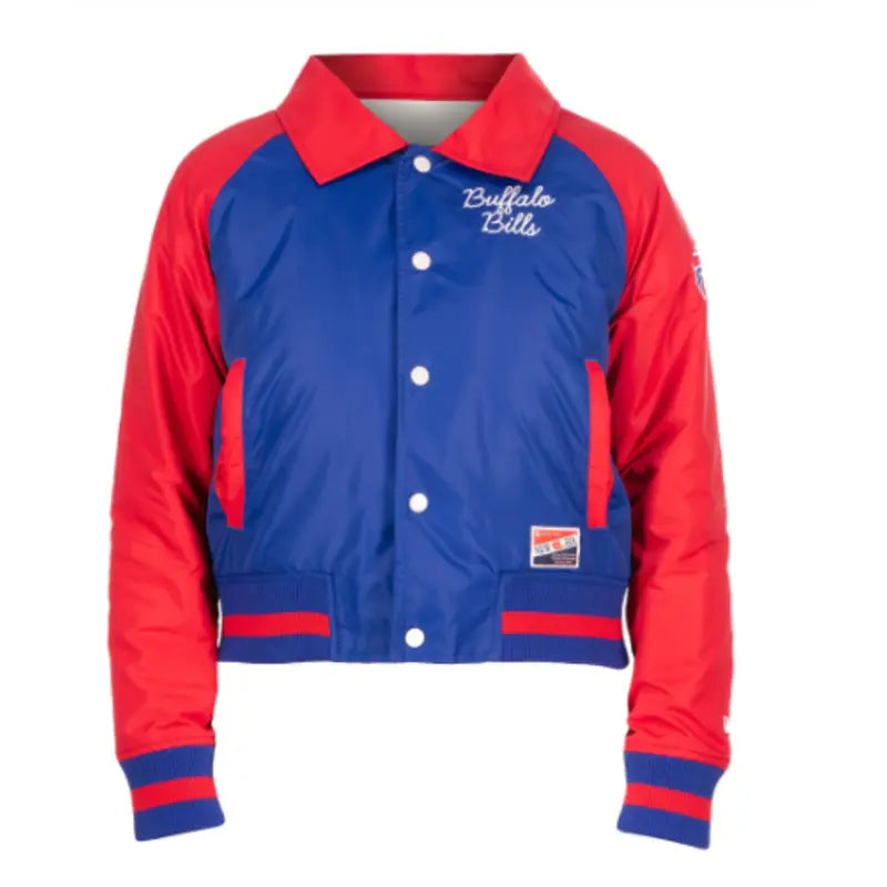 Bills New Era Throwback Full Snap Jacket