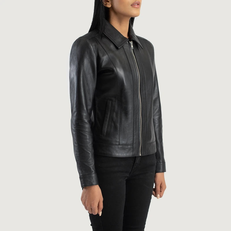 Vixen Black Women's Leather Jacket