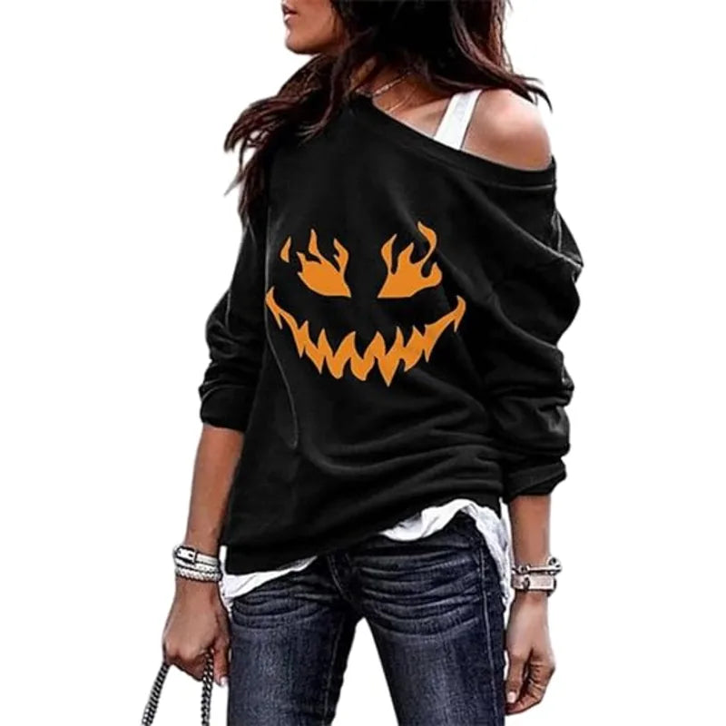 Pumpkin Face LOTUCY Halloween Sweatshirts