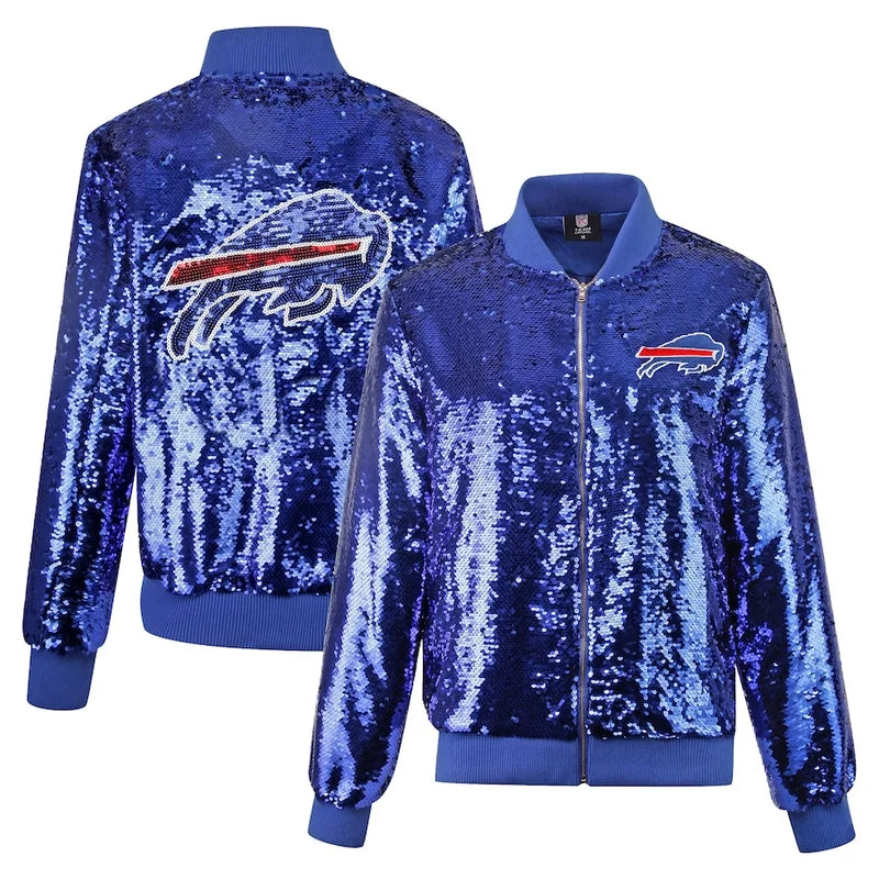 Buffalo Bills Full-Zip Women's Sequin Jacket