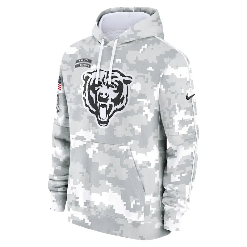 Chicago Bears 2024 Arctic Camo Flag Hoodie