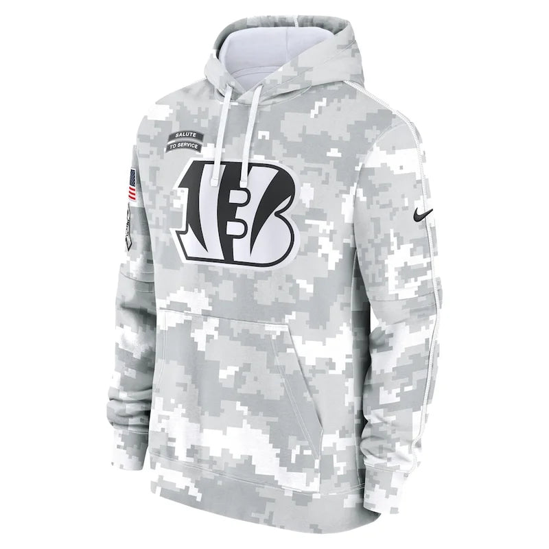 Cincinnati Bengals 2024 Arctic Camo Flag Hoodie