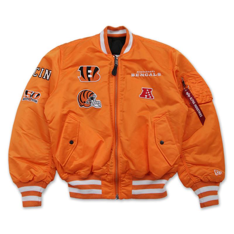 Cincinnati Bengals Alpha Industries Bomber Jacket