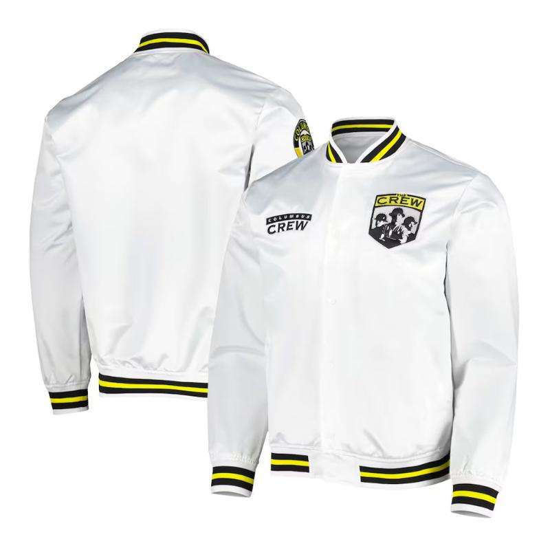 Columbus Crew White City Satin Jacket