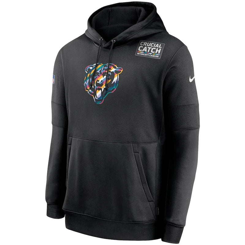 Crucial Catch Chicago Bears FLeece Sideline Performance Hoodie