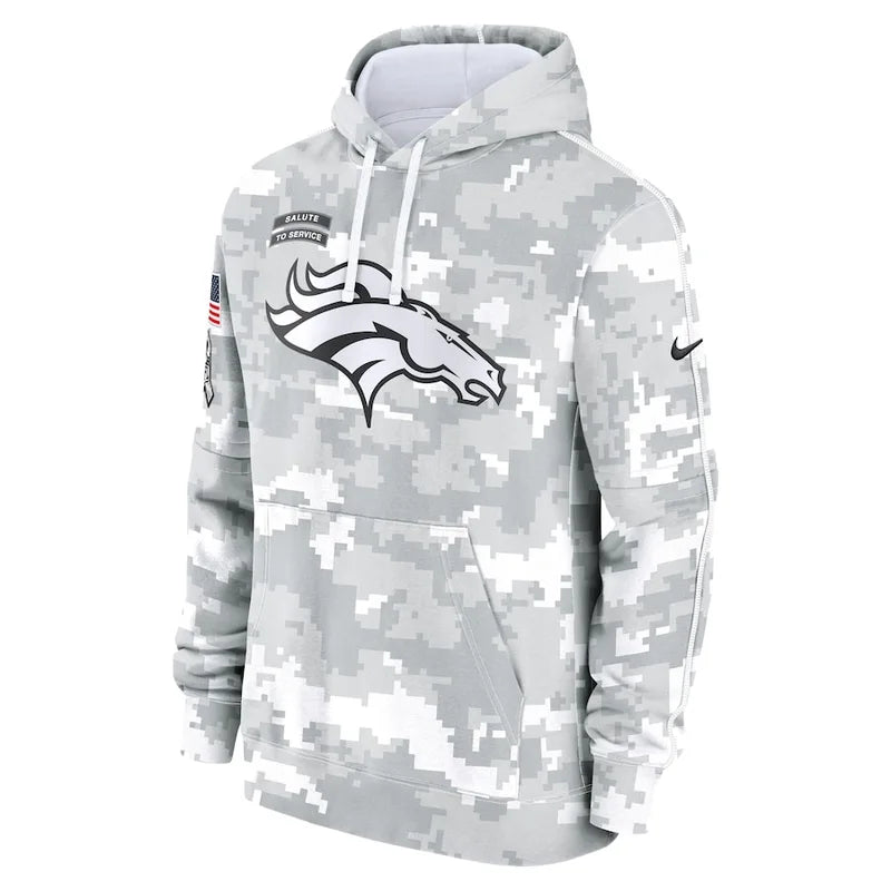 Denver Broncos 2024 Arctic Camo Flag Hoodie