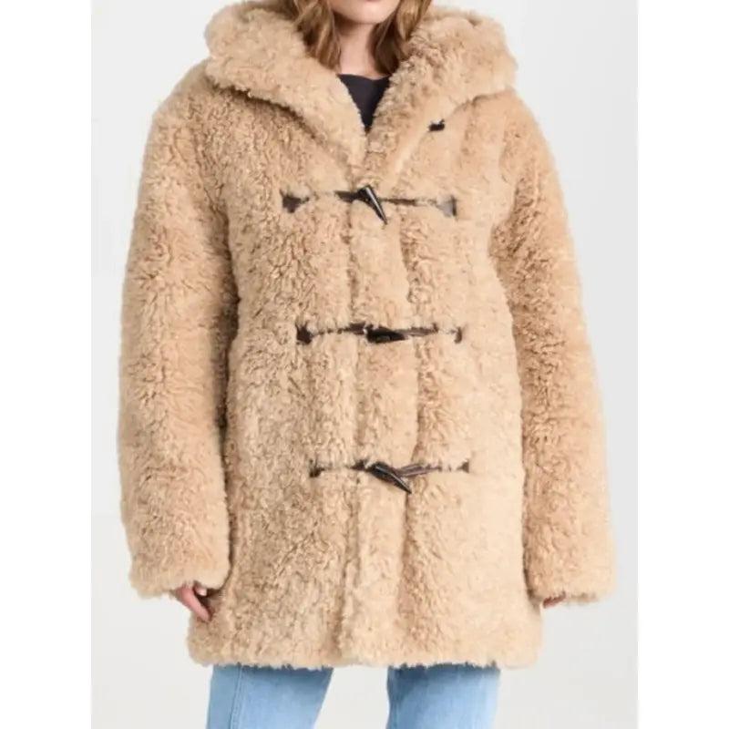 Emily In Paris S04 Lily Collins Shearling Fur Jacket