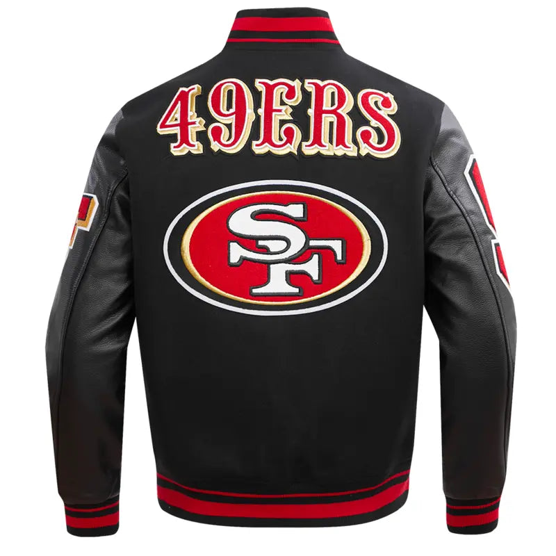 San Francisco 49ers Mashup Rib Wool Varsity Jacket