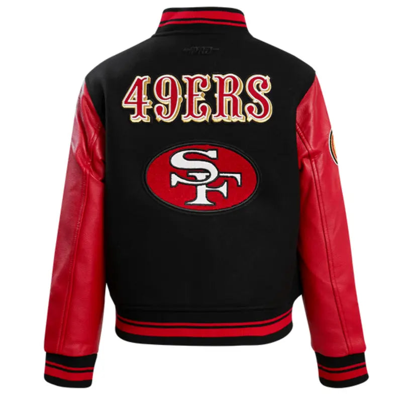 49ers Retro Classic San Francisco Rib Wool Varsity Jacket