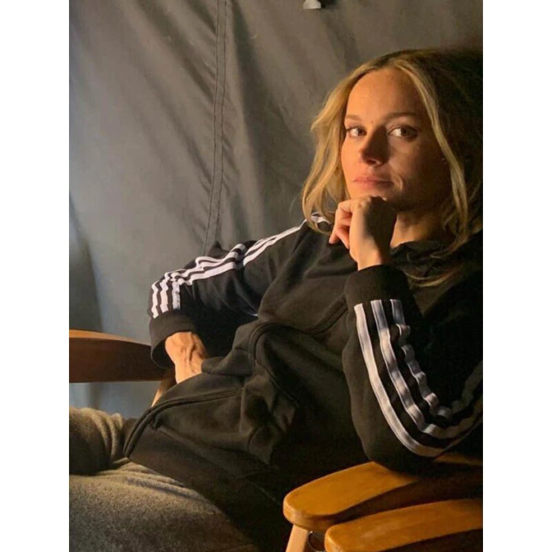 Fast X 2023 Brie Larson Tess Black Bomber Track Hoodie