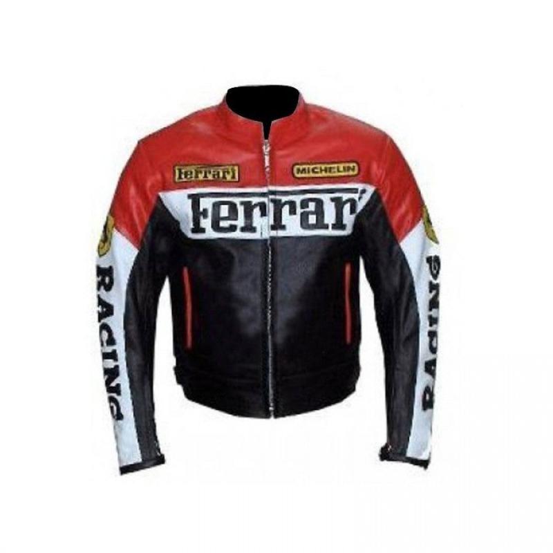 Ferrari Biker Unisex Leather Jacket