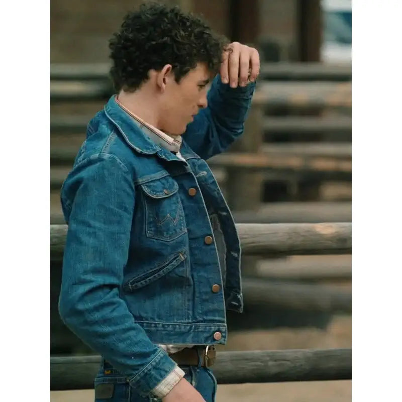 Finn Little Yellowstone Season 5 Blue Denim Jacket