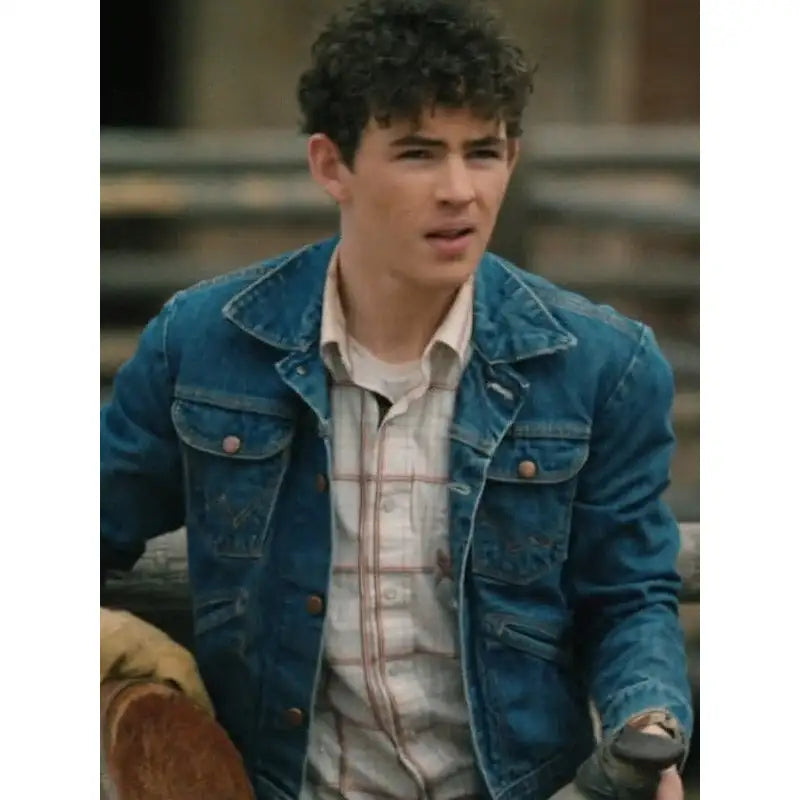 Finn Little Yellowstone Season 5 Blue Denim Jacket