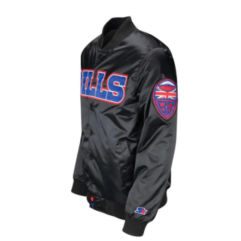 GIII Starter Bills London Mafia Exclusive Varsity Black Jacket