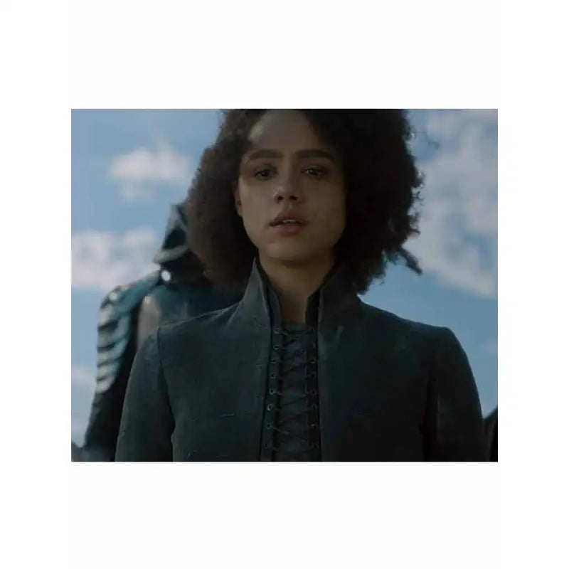 Game of Thrones Nathalie Emmanuel Women's Wool Coat