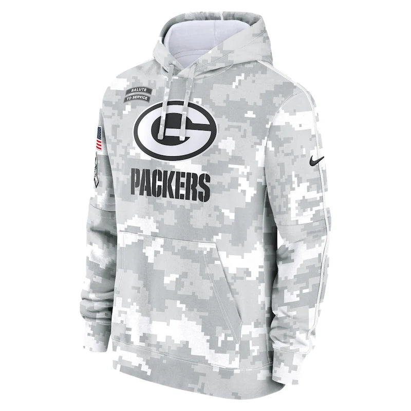 Green Bay Packers 2024 Arctic Camo Flag Hoodie