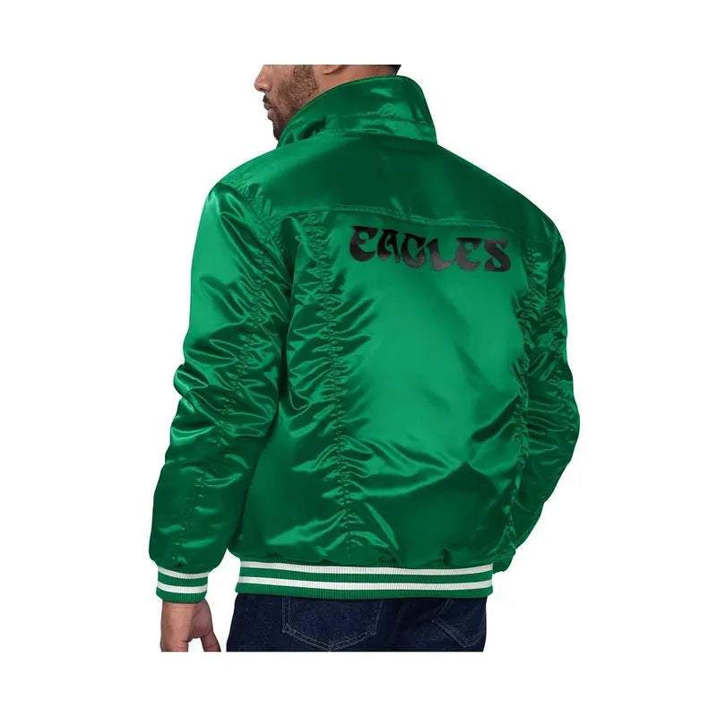 Green Philadelphia Eagles Silver Tab Trucker Full-Snap Jacket