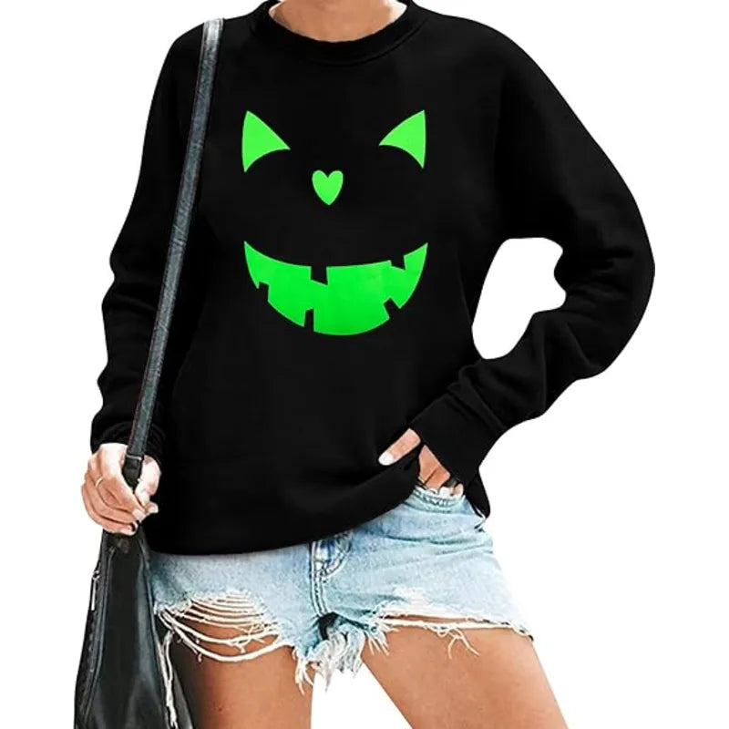 Pumpkin Face LOTUCY Halloween Sweatshirts