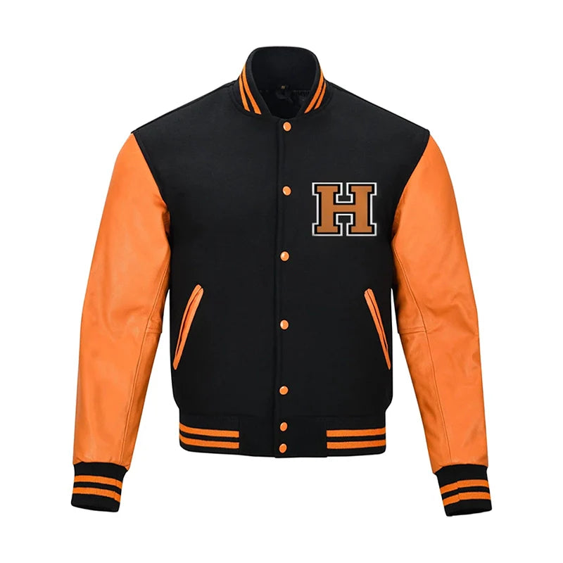 Pumpkin Halloween Laterman Varsity Jacket