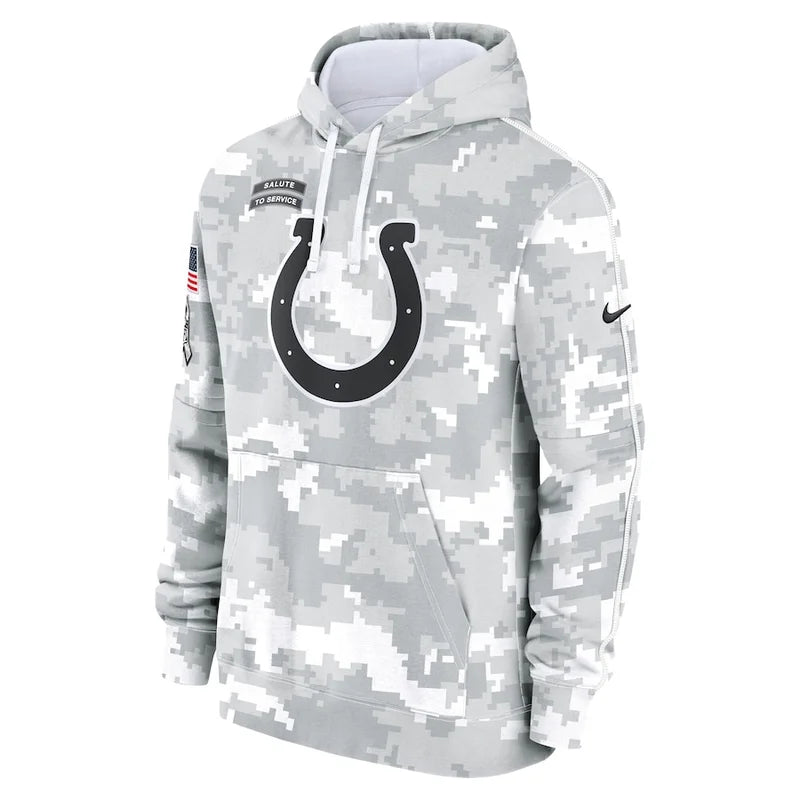 Indianapolis Colts Chargers 2024 Arctic Camo Flag Hoodie