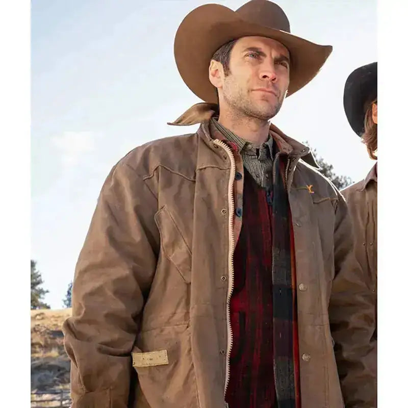 Jamie Dutton Tv-Series Yellowstone Brown Leather Jacket