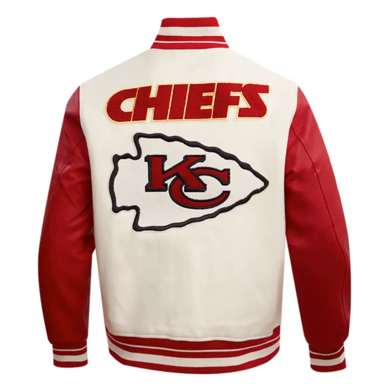 Kansas City Chiefs Retro Classic Men's Rib Wool Varstiy Jacket