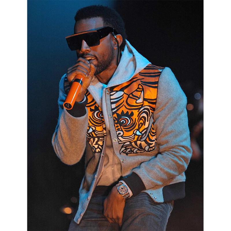 Kanye West Pastelle Tiger Grey Wool Jacket