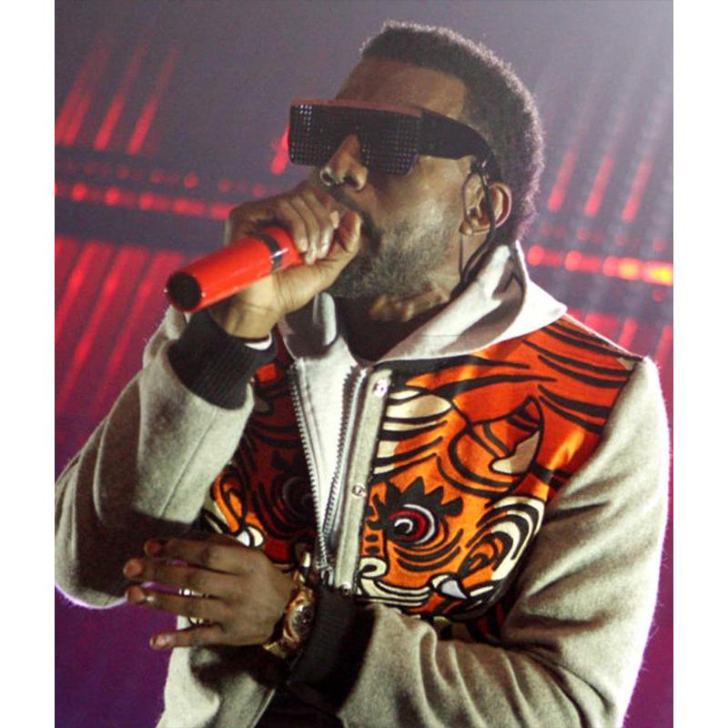 Kanye West Pastelle Tiger Grey Wool Jacket