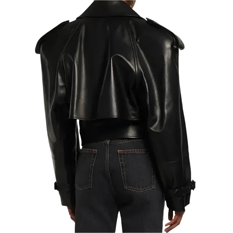 American Horror Story Kim Kardashian Black Leather Jacket