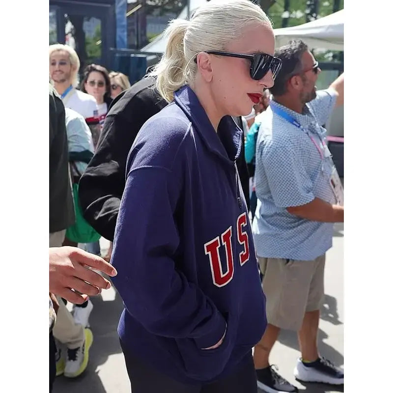 Lady Gaga USA 2024 Olympics Half Zip Jacket