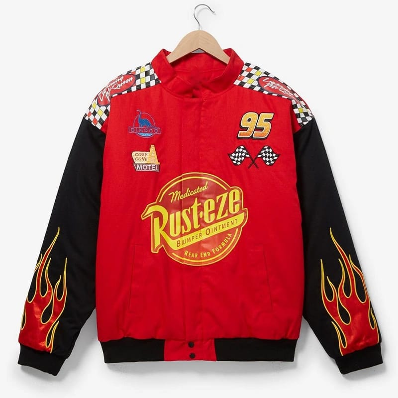 Lightning Mcqueen Red Cotton Racing Jacket