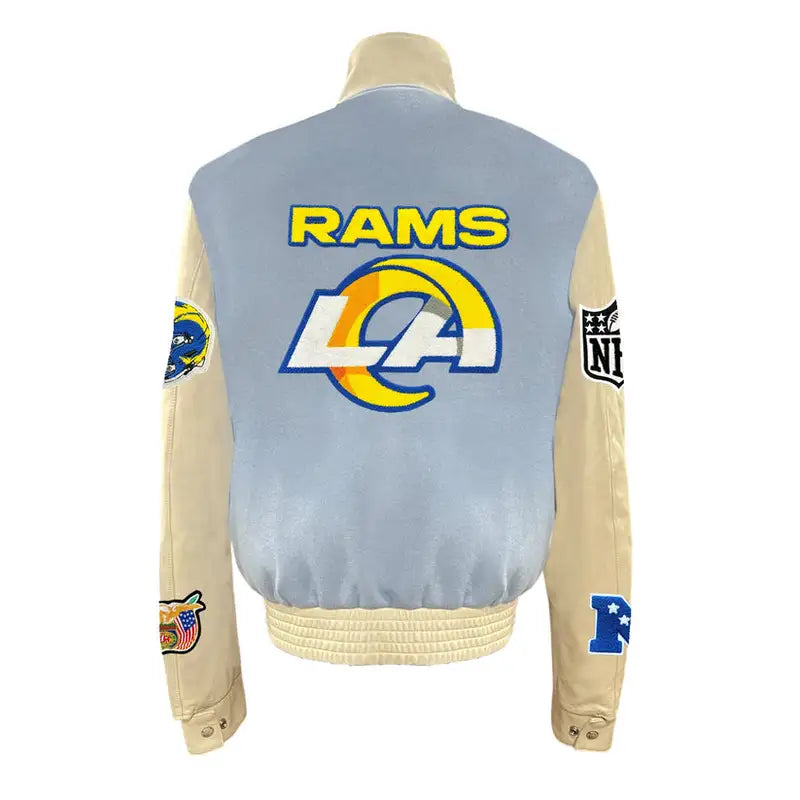 Los Angeles RAMS Baby Blue Varsity Jacket