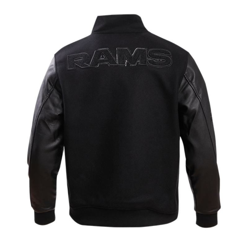 Los Angeles Rams Triple Black Varsity Jacket