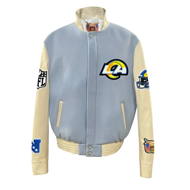 Los Angeles RAMS Baby Blue Varsity Jacket