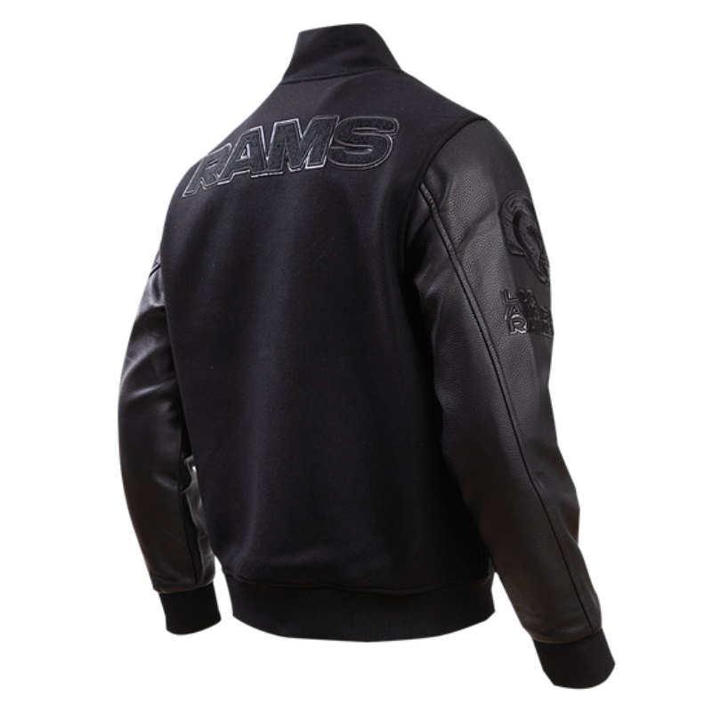 Los Angeles Rams Triple Black Varsity Jacket