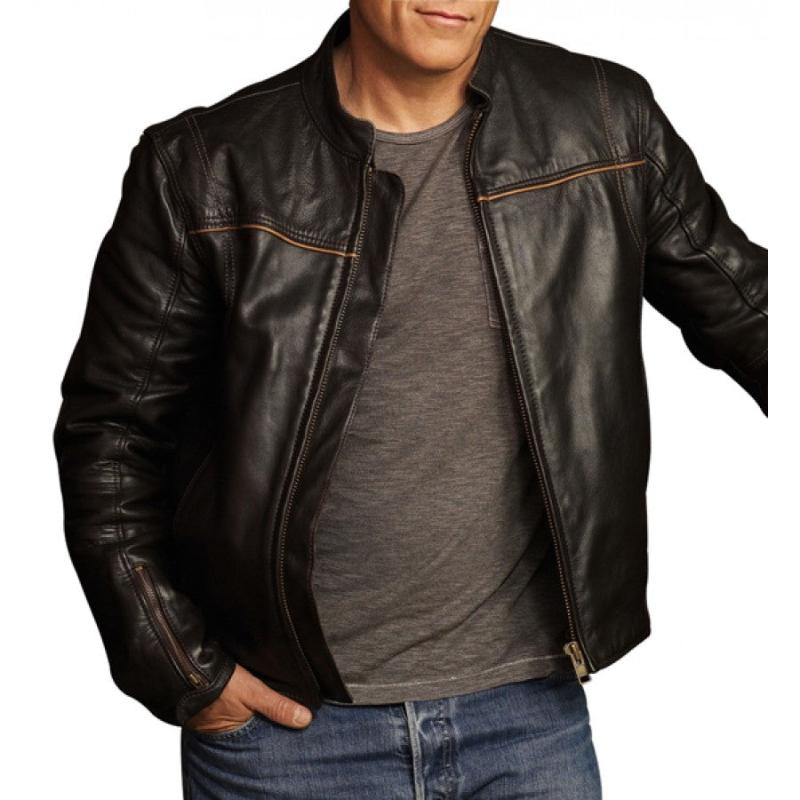 Men's Human Target Christopher Chance Leather Jacket