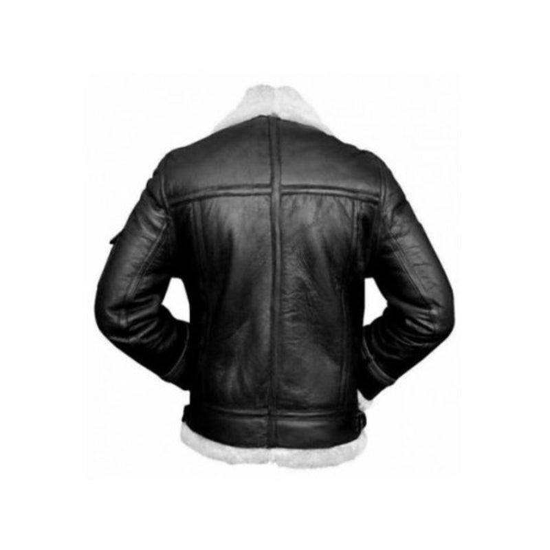 Mens RAF B3 Aviator Shearling Bomber Jacket