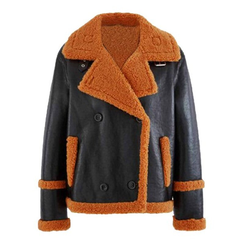 Mens Shearling Leather Jacket