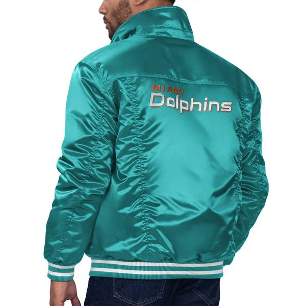 Miami Dolphins Silver Tab Trucker Jacket