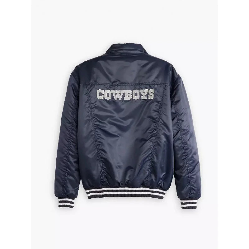 Starter X Cowboys Blue Bomber Jacket