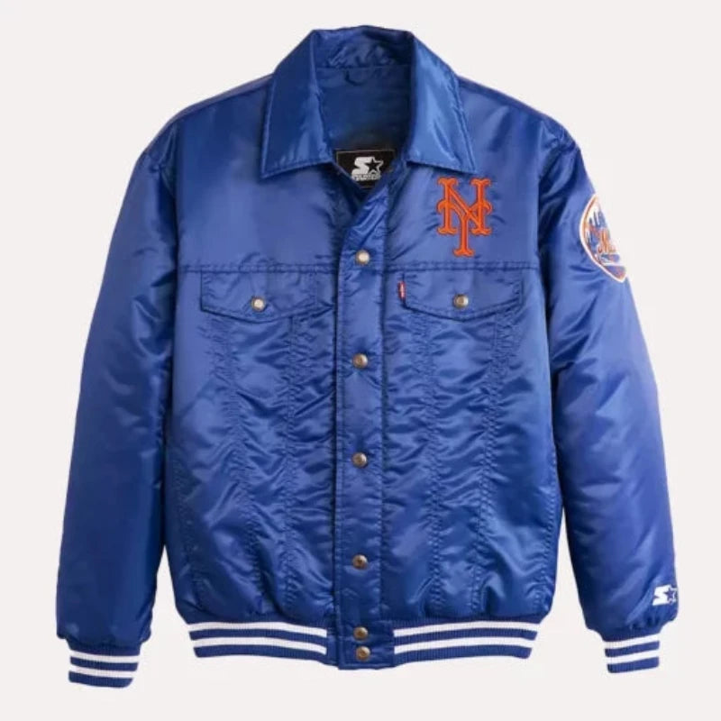 New York Mets Blue Trucker Jacket